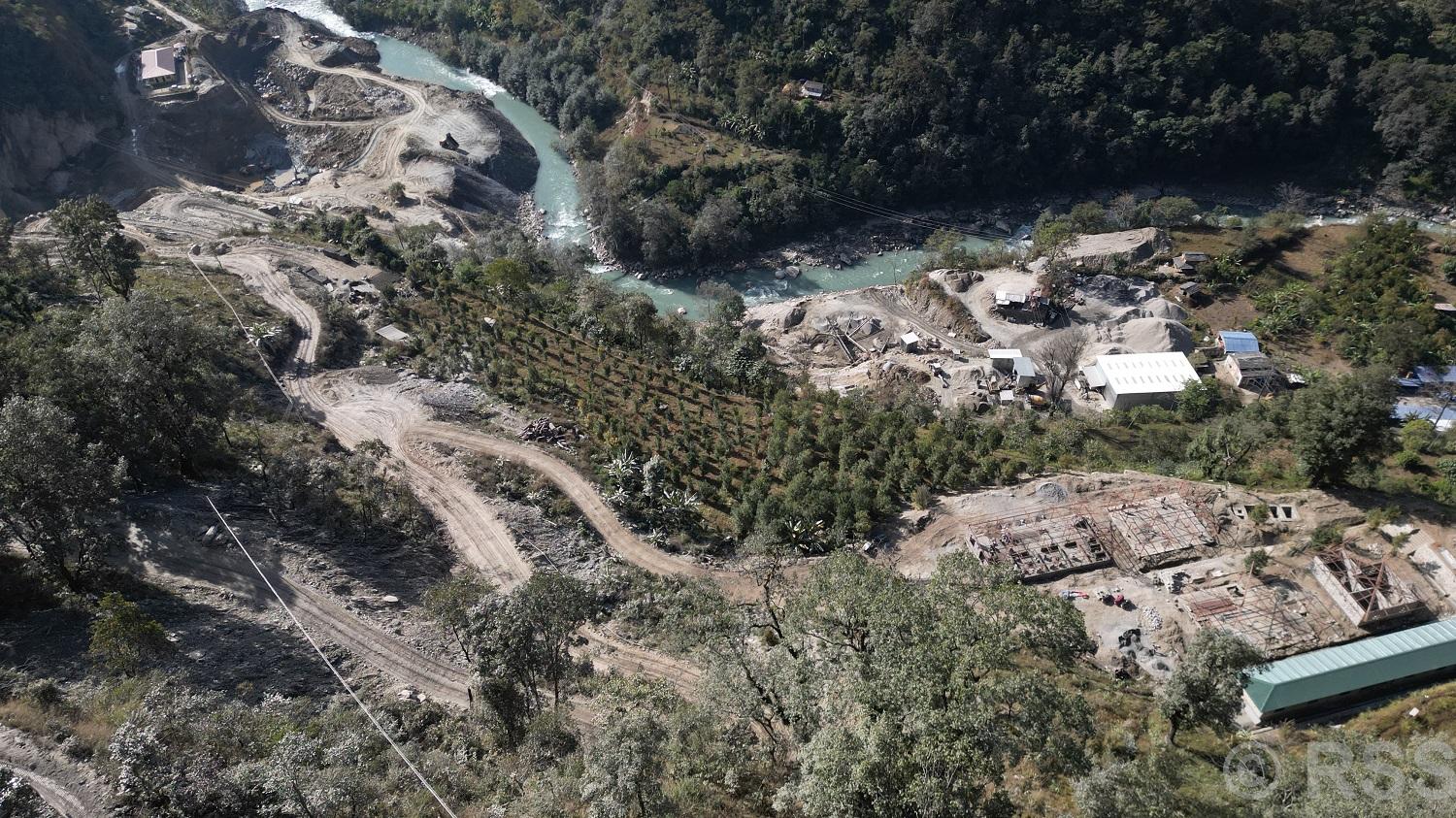माथिल्लो म्याग्दी-१ जलविद्युत् आयोजनाको तीस प्रतिशत भौतिक प्रगति