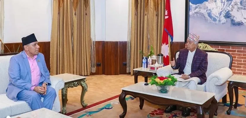 राष्ट्रपतिसँग राष्ट्रियसभाका अध्यक्षको भेट