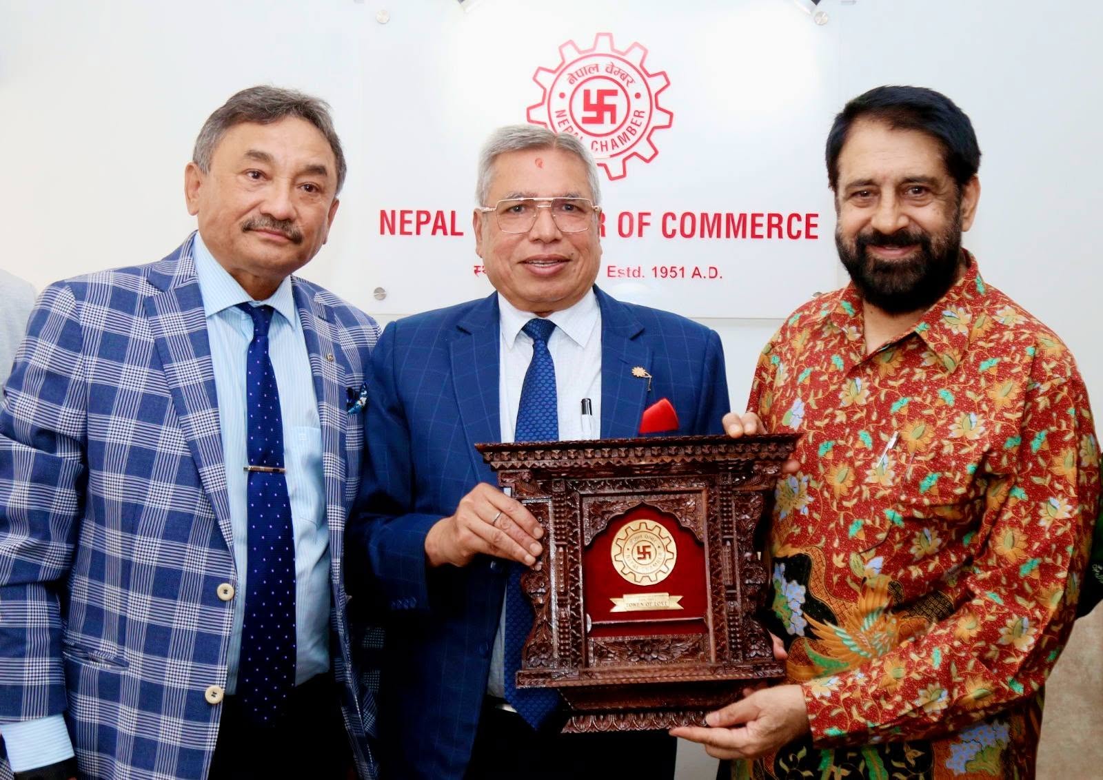 चेम्बर अध्यक्ष र दक्षिण अफ्रिकाका राजदूतबीच भेटवार्ता