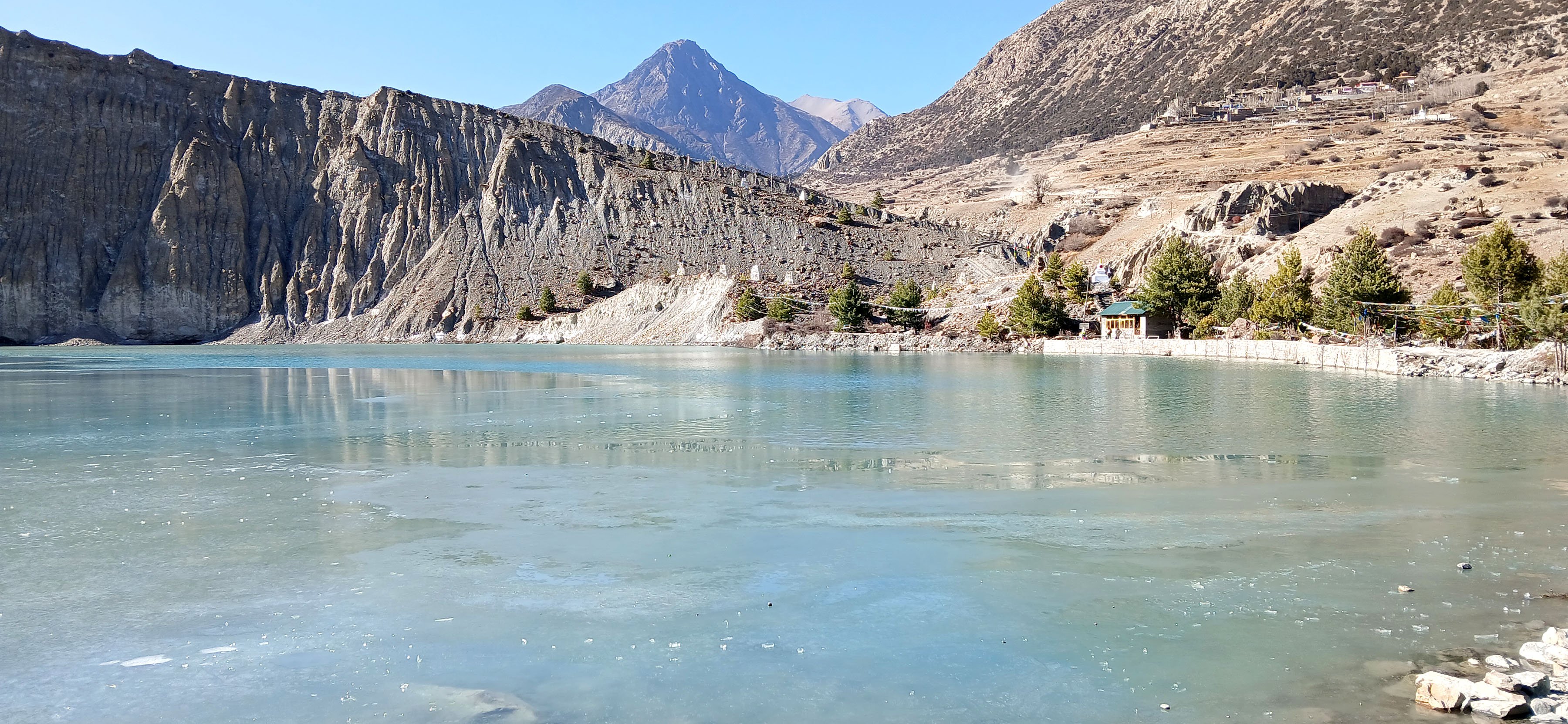 चिसोका कारण जम्न थाल्यो गङ्गापुर्ण ताल (तस्बिर)