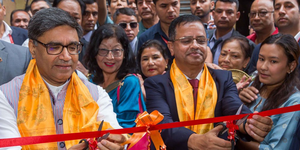 भारतीय विदेश सचिवले गरे नेपाल भाषा परिषद्को भवन उद्घाटन