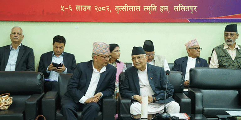 पार्टी विभाजन गर्न खोज्नेहरुबाट जोगिएर अघि बढ्न ओलीको आग्रह