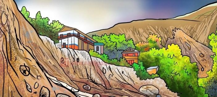 गुल्मीमा दुई सय बस्ती बाढी र पहिरोको उच्च जोखिममा