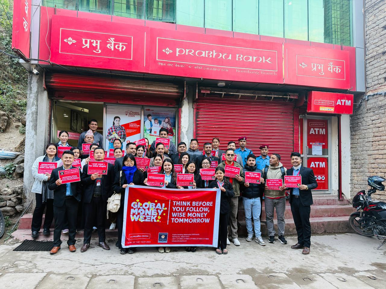 प्रभु बैंकद्वारा बुर्तिबाङमा ग्लोबल मनी वीक २०२५ अवसरमा वित्तीय साक्षरता र्‍याली सम्पन्न