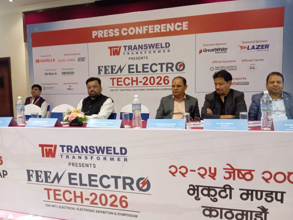 विद्युतीय र ऊर्जा प्रविधिको अन्तर्राष्ट्रिय प्रदर्शनीसहित काठमाडौंमा ‘फिन इलेक्ट्रो–टेक २०२६’ आयोजना हुँदै