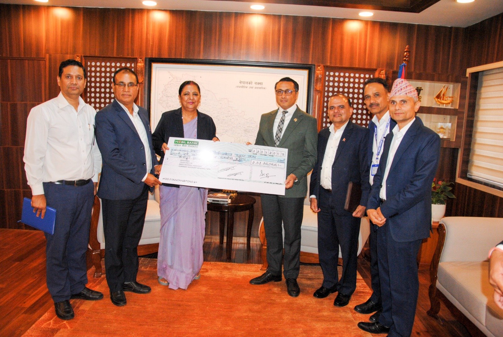 नेपाल टेलिकमका कर्मचारीद्वारा विपद् राहत कोषमा २ करोड २ लाख सहयोग