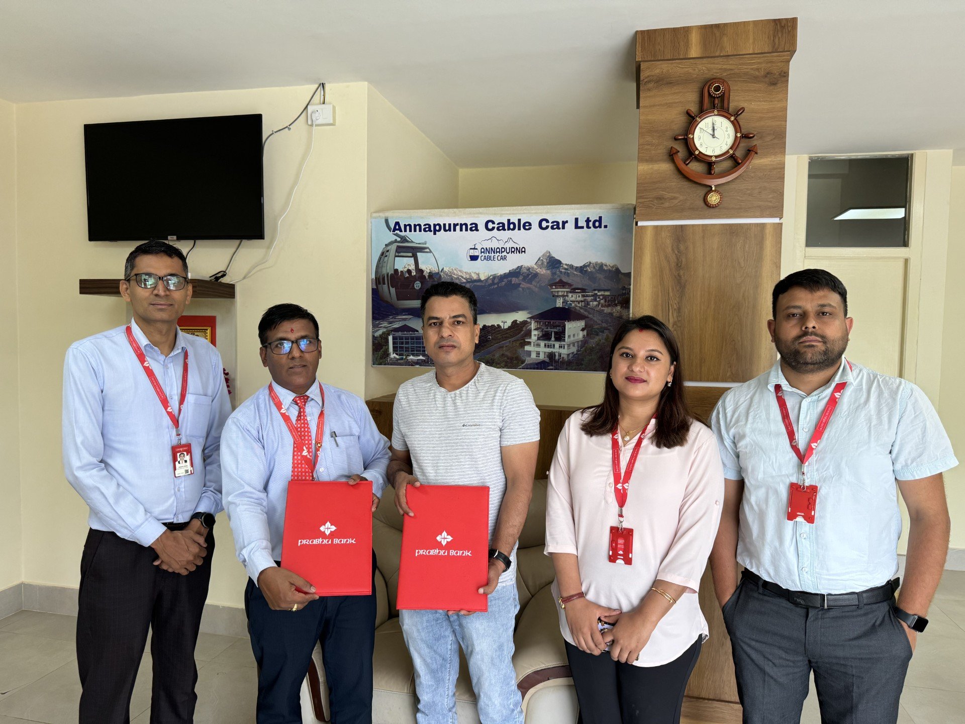 अन्नपूर्ण केबलकार र प्रभु बैंक लि.बीच विशेष छुट सम्झौता