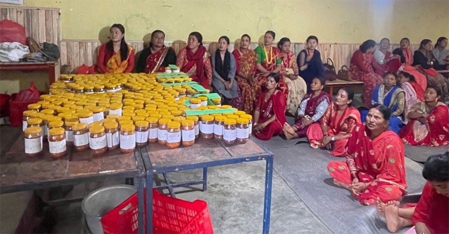 गाउँपालिकाका ५२ जनालाई अचार बनाउने व्यावसायिक तालिम प्रदान