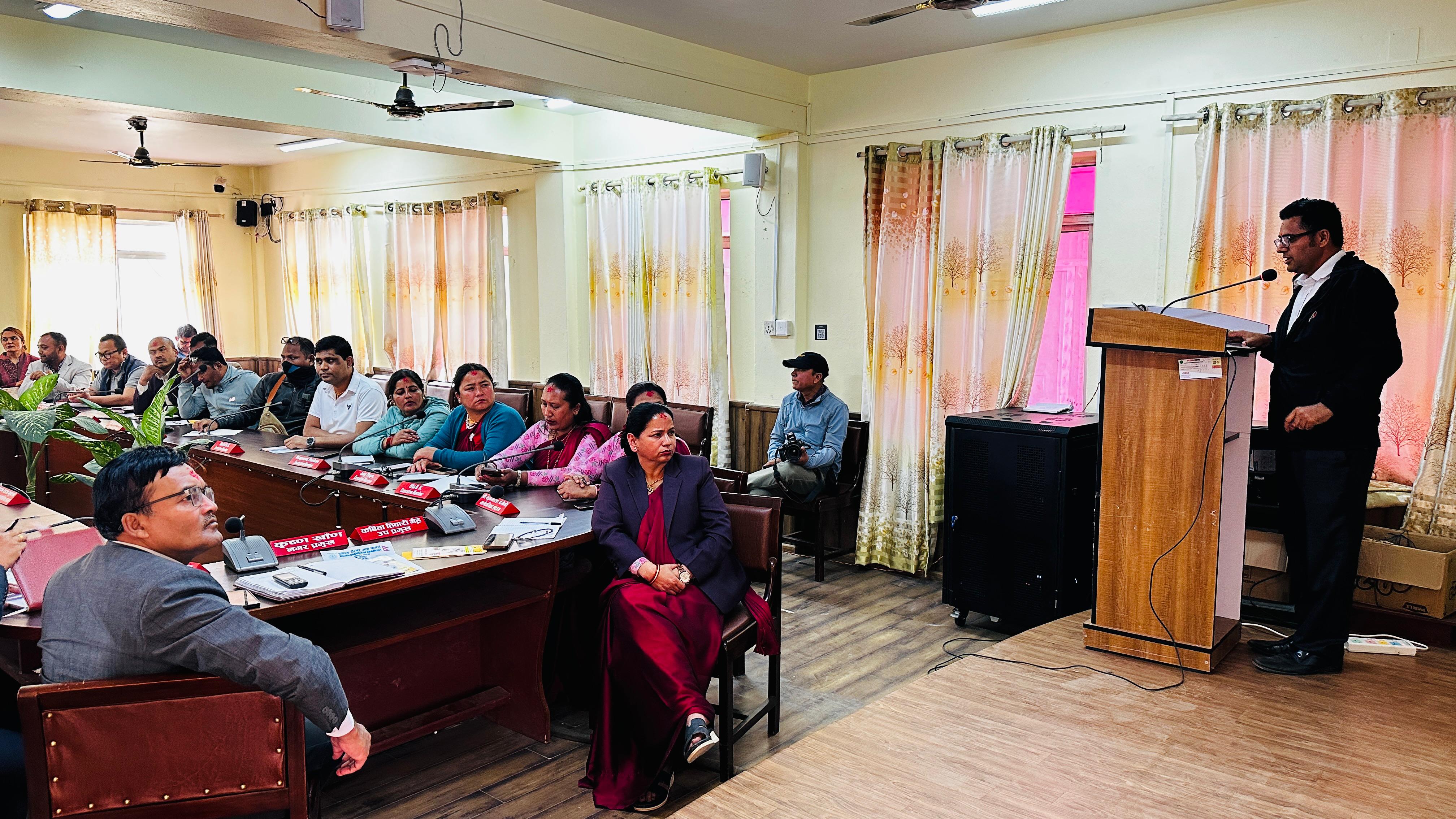 नागरिकलाई उद्यमशीलता तर्फ जोड्दै वालिङ नगरपालिका