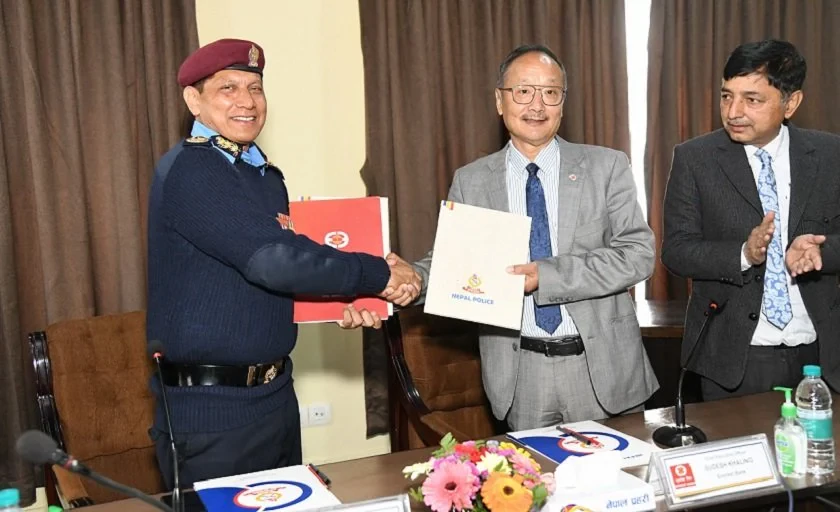 नेपाल प्रहरी र एभरेष्ट बैंक लिमिटेडबीच सम्झौता