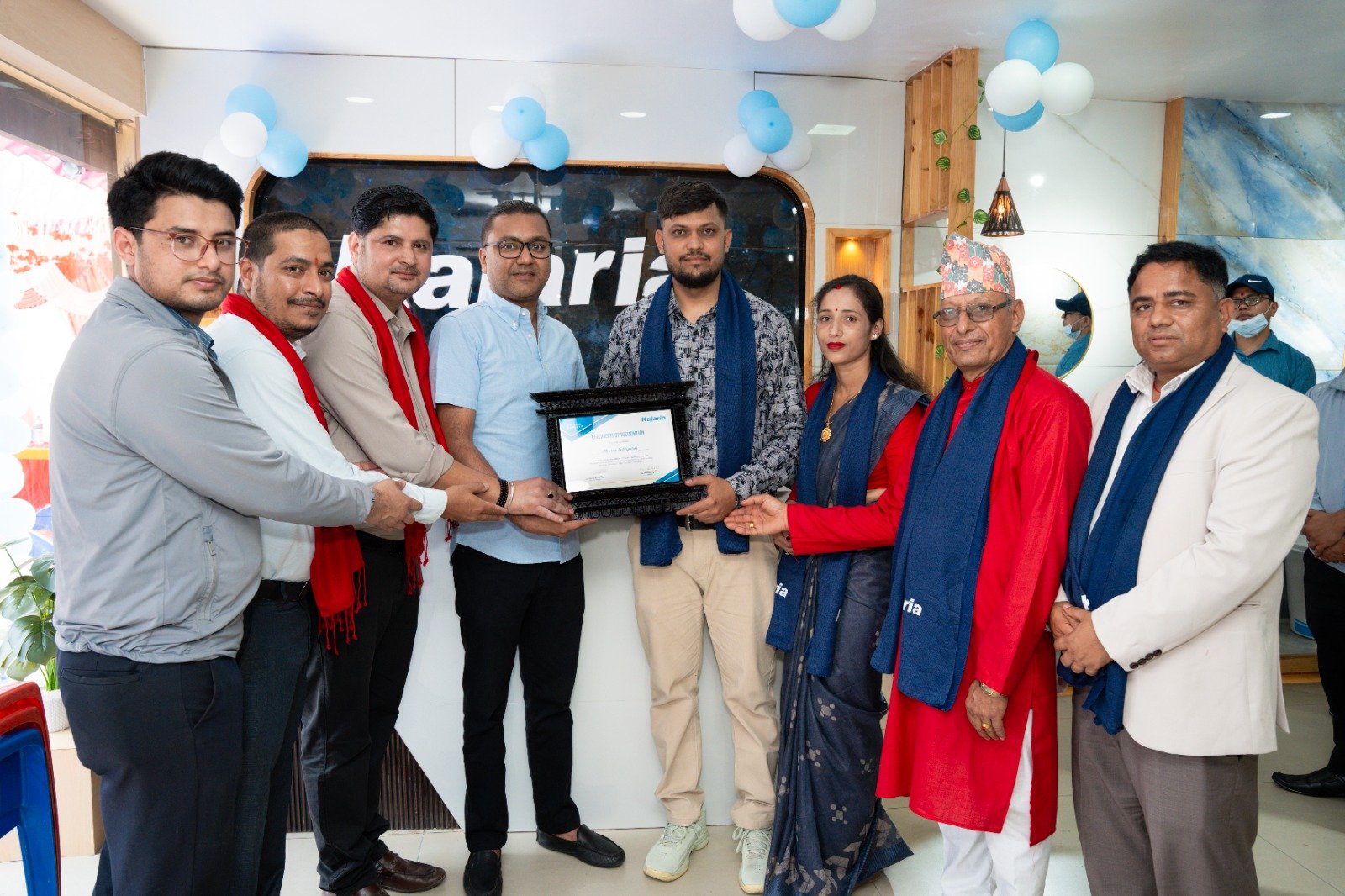 चितवनको मंगलपुरमा कजारियाको नयाँ शोरुम