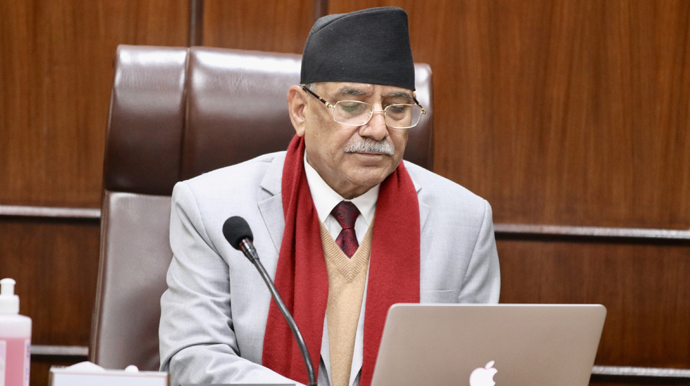 संमृद्धिको लक्ष्य हासिल गर्न सरकार दृढ सङ्कल्पित : प्रधानमन्त्री दाहाल