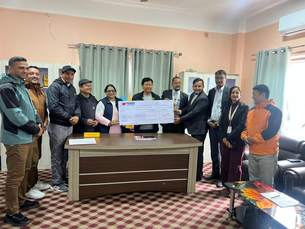 प्रोटेक्भिट माइक्रो इन्स्योरेन्सद्वारा इच्छाकामना गाउँपालिकालाई बीमा रकम हस्तान्तरण