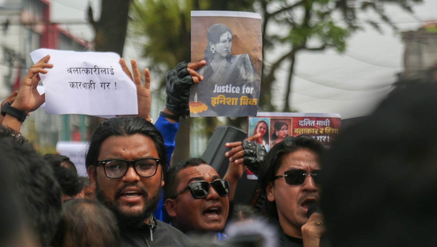 इनिशा विक हत्याका दोषीलाई कारबाहीको माग गर्दै काँकरभिट्टामा विरोध प्रदर्शन