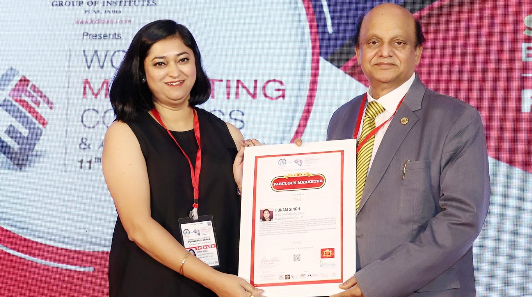 मार्केटिङ क्षेत्रमा विश्वव्यापी मान्यता प्राप्त गर्ने पहिलो नेपाली बनिन् पुनम सिंह