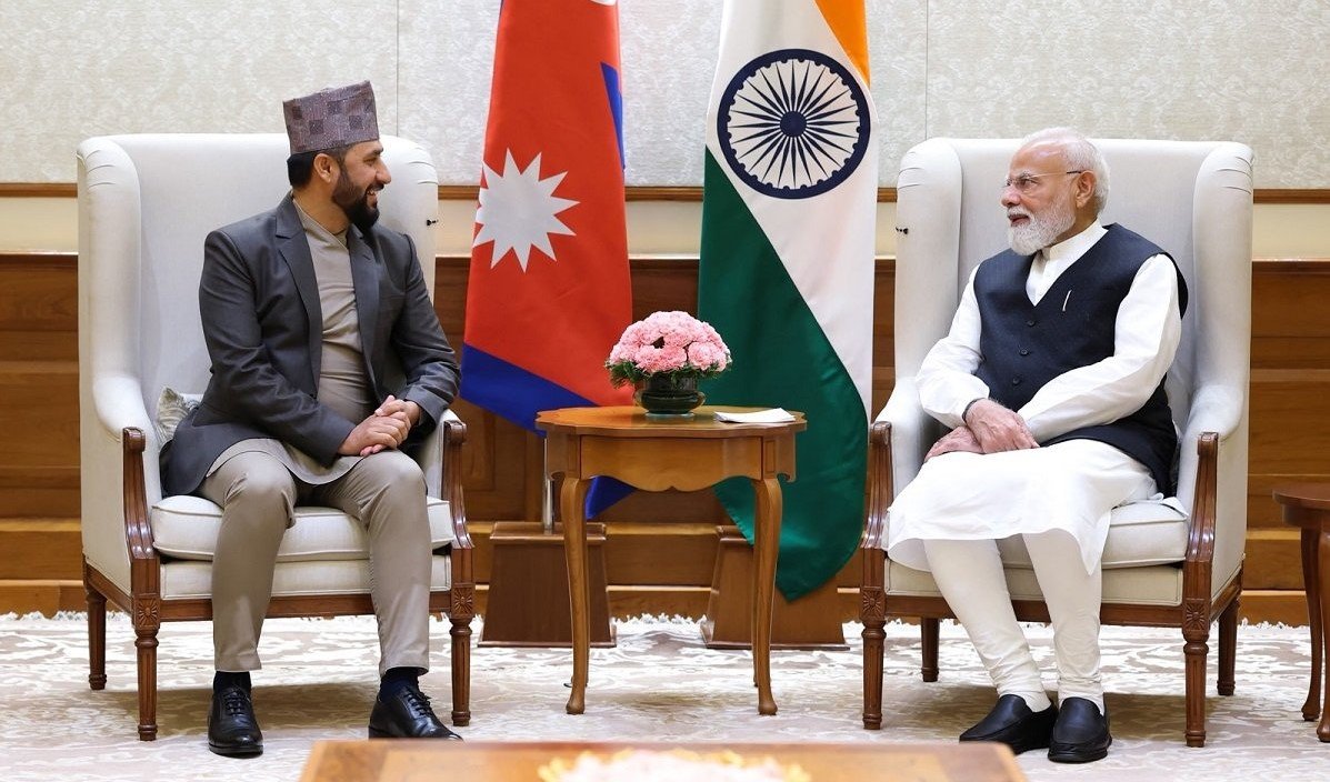 रास्वपा सभापति लामिछाने र भारतीय प्रधानमन्त्री मोदीबिच भेटवार्ता