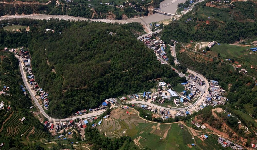 गल्छीस्थित पृथ्वीराजमार्ग आसपासको क्षेत्र