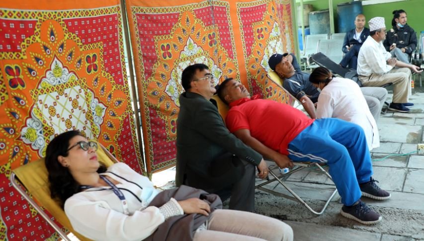वार्षिकोत्सवमा रक्तदाता