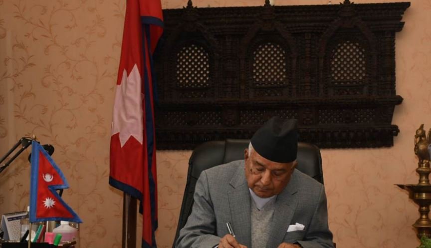 नवनिर्वाचित राष्ट्रपति पौडेल– पदभार ग्रहण