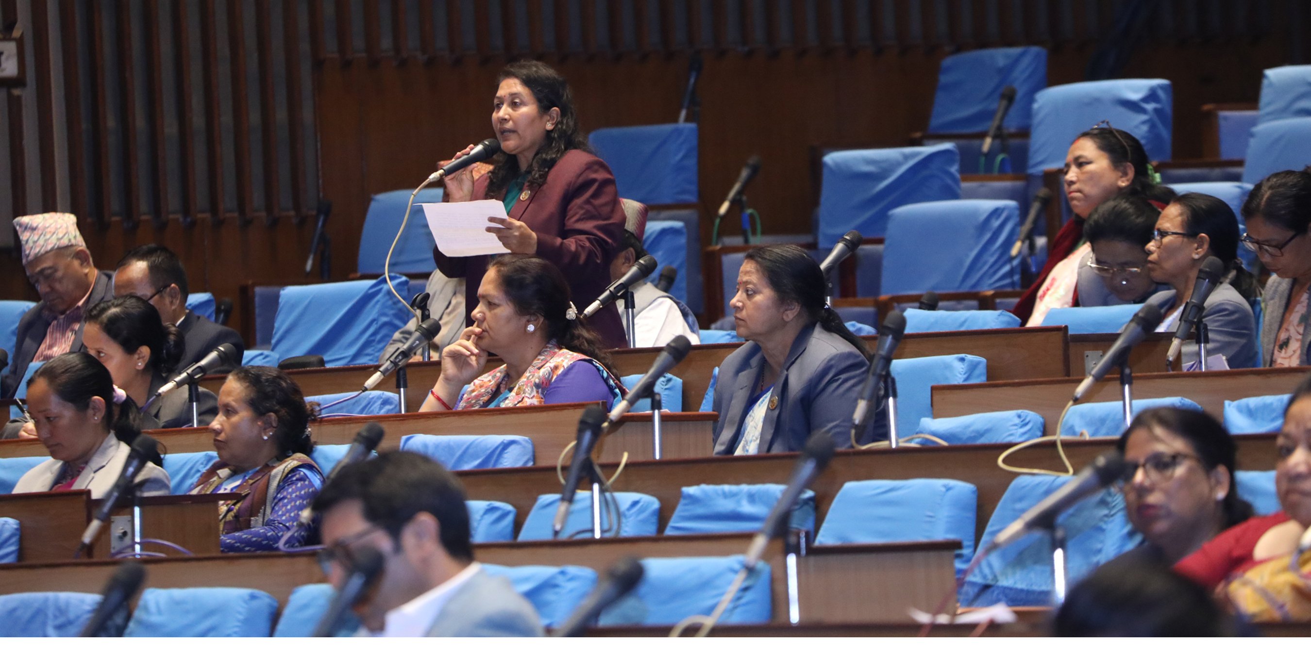 प्रतिनिधिसभा बैठकमा सांसद भट्टराई