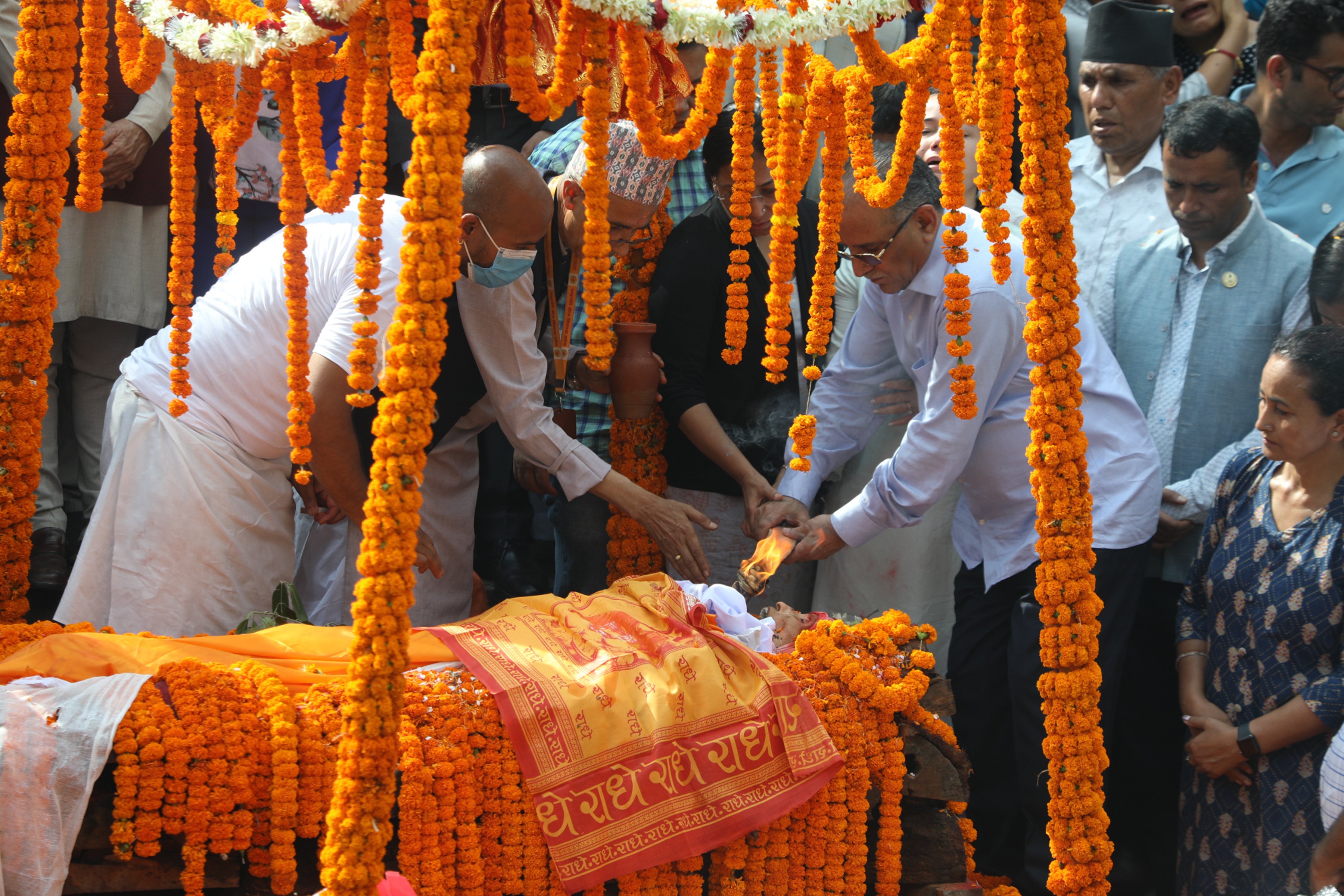सीता दाहालको आर्यघाटमा अन्त्यष्टि
