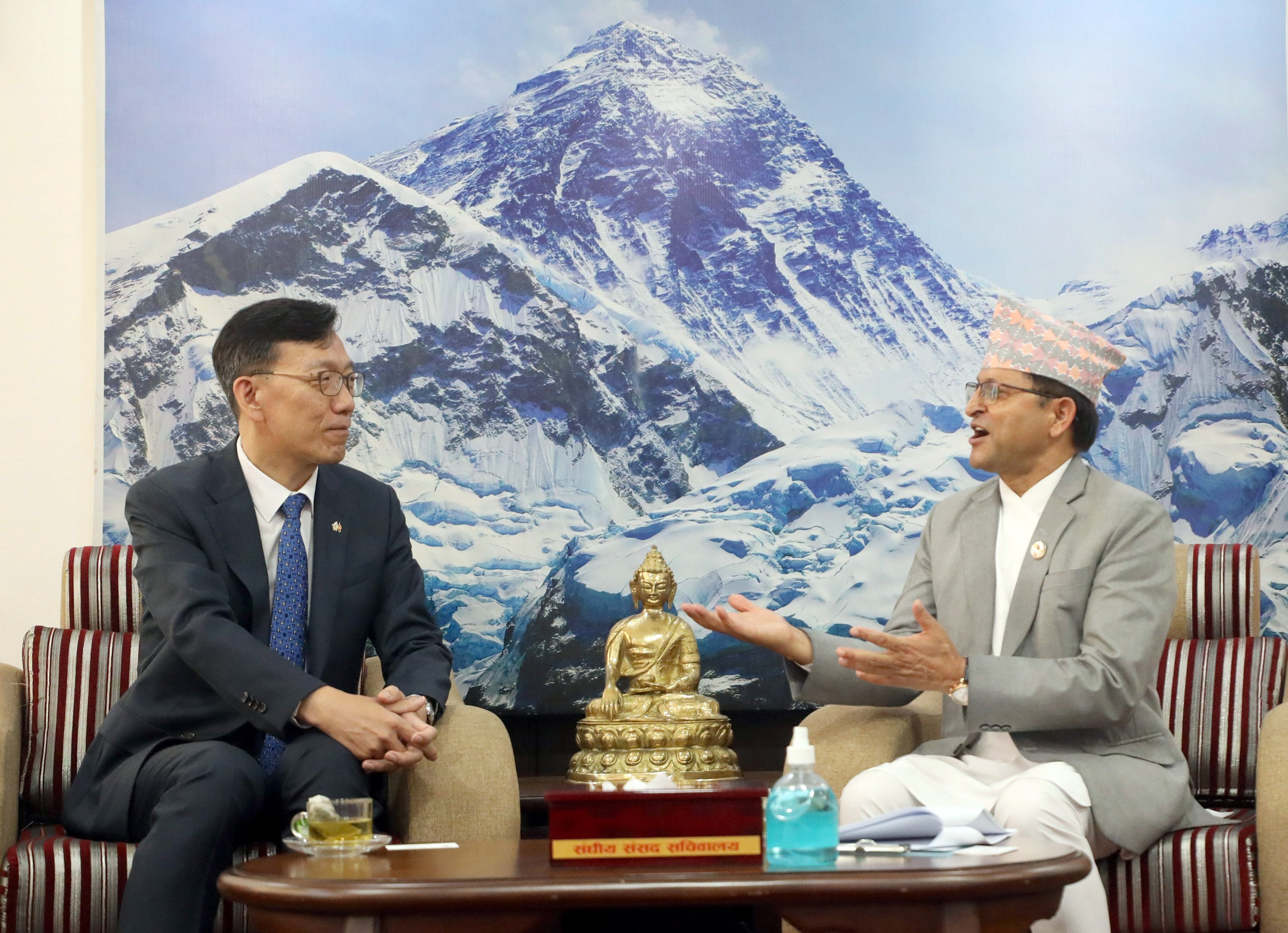 अध्यक्ष तिमिल्सिनासँग दक्षिण कोरियाली राजदूतको भेटवार्ता