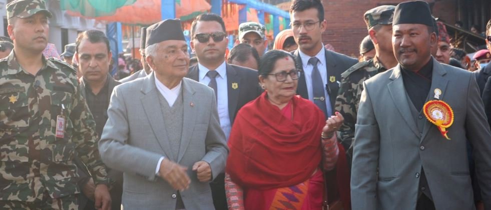 राष्ट्रपति पौडेलद्वारा पशुपतिनाथको दर्शन