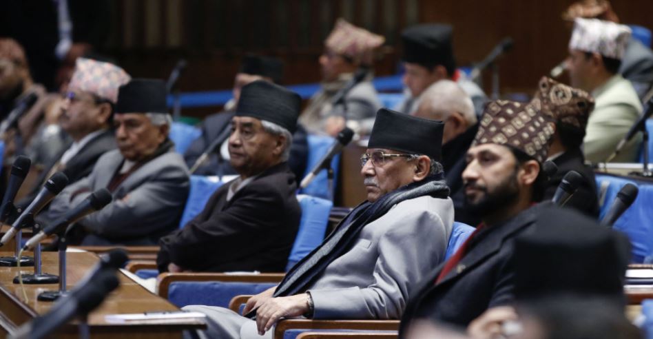 प्रम प्रचण्ड-प्रतिनिधिसभाको बैठक
