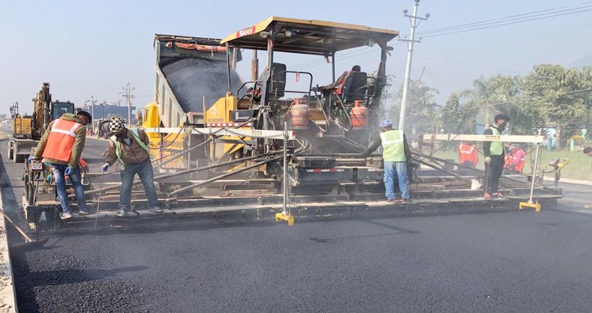 पृथ्वी राजमार्गको ६३ किमी कालोपत्र सम्पन्न