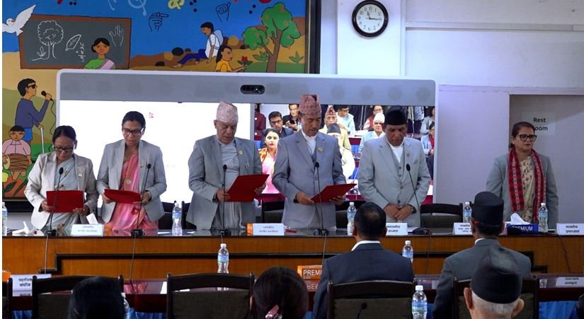 राष्ट्रियसभाका चार समितिका सभापतिको शपथ