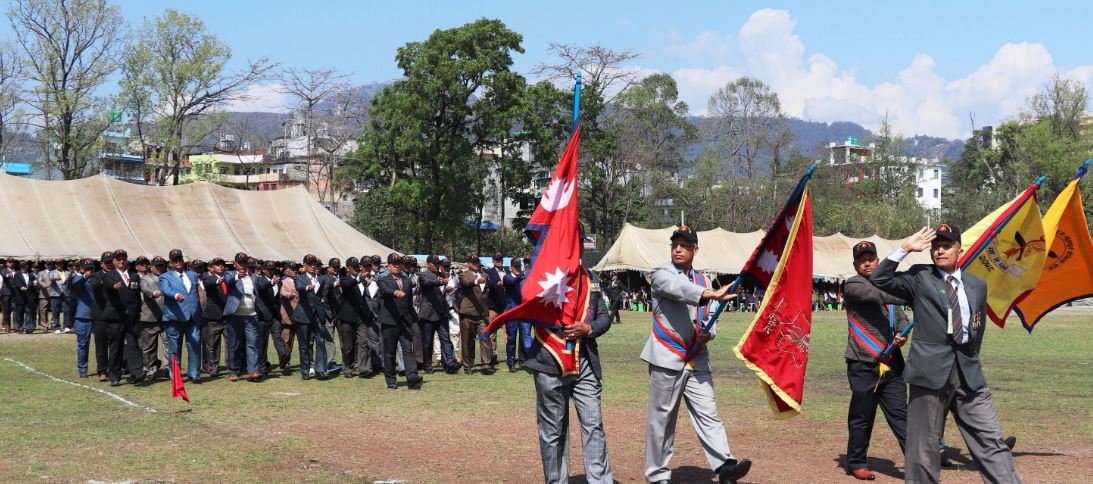 मार्चपास गर्दै भूपू सैनिक