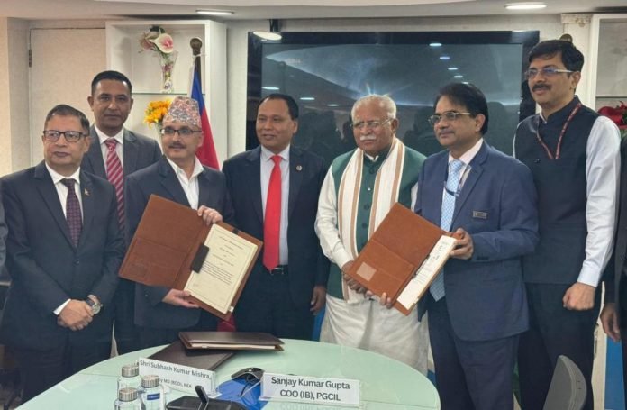 नेपाल-भारतबीच दुई अन्तरदेशीय विद्युत प्रसारण लाइन निर्माणका लागि सम्झौता