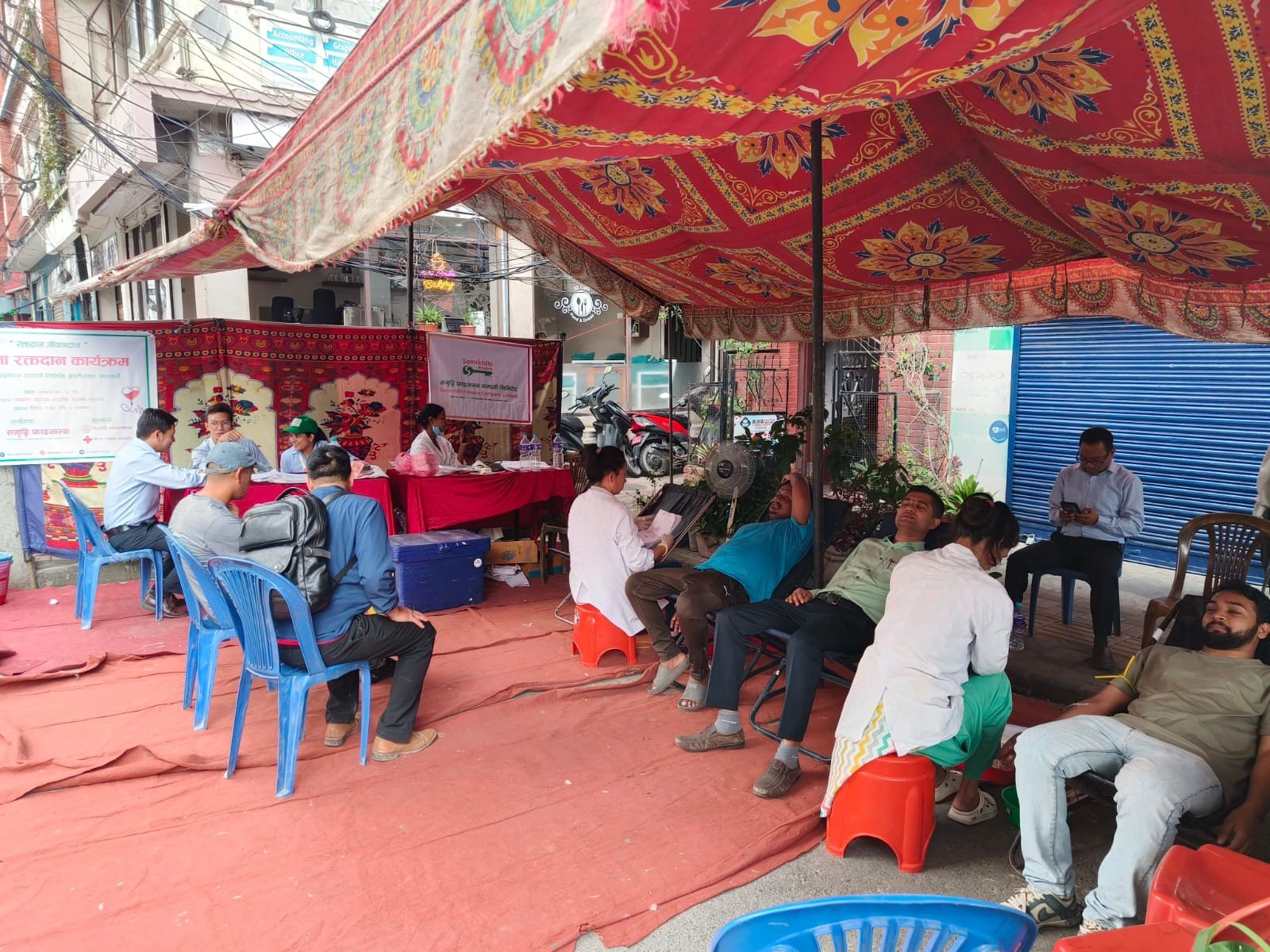 समृद्धि फाइनान्सद्वारा रक्तदान कार्यक्रम सम्पन्न