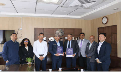 नेपाल स्टक एक्सचेञ्ज लिमिटेड र टाइम फर्मास्युटिकल्स लिमिटेड बिच सम्झौता