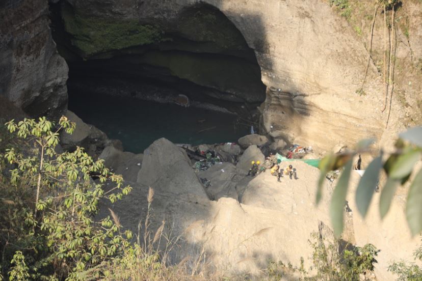 विमान दुर्घटना भएको स्थान सेती खोंच
