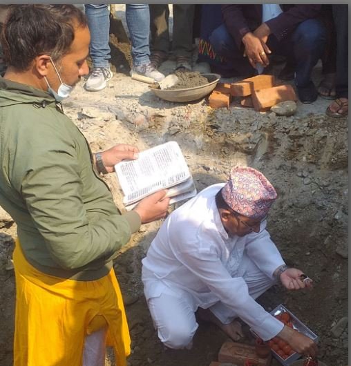 पोखराको तालचोक– बेगनास सडक खण्डको  शिलन्यास