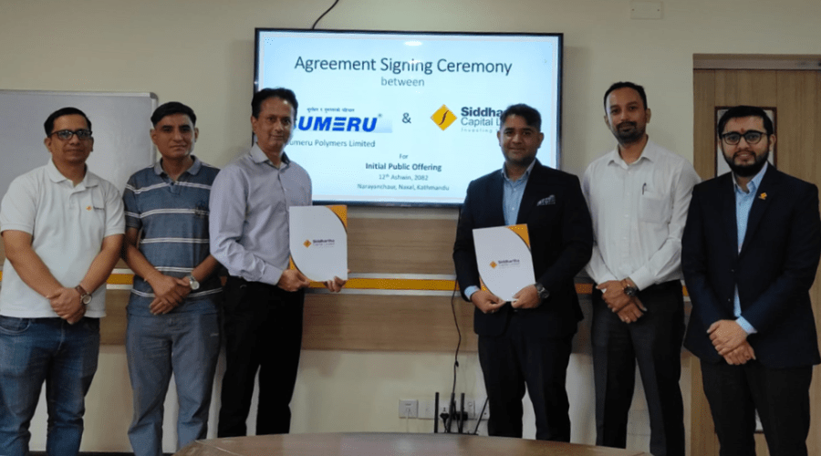 सुमेरु पोलिमर्सले आईपीओ निष्कासन गर्ने, बिक्री प्रबन्धकमा सिद्धार्थ क्यापिटल नियुक्त