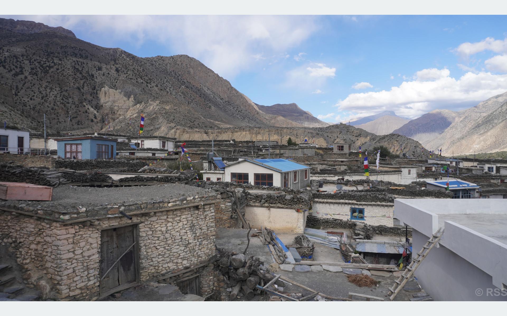 मुस्ताङको स्याङ गाउँ (तस्बिर)