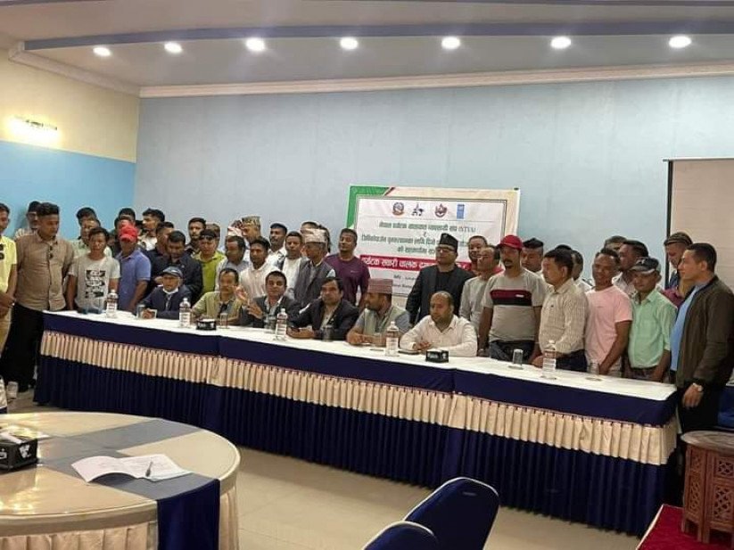 पर्यटन बोर्ड र एनटीभिएको पर्यटक सवारीका सहकार्यमा चालक सहचालकलाई तालिम