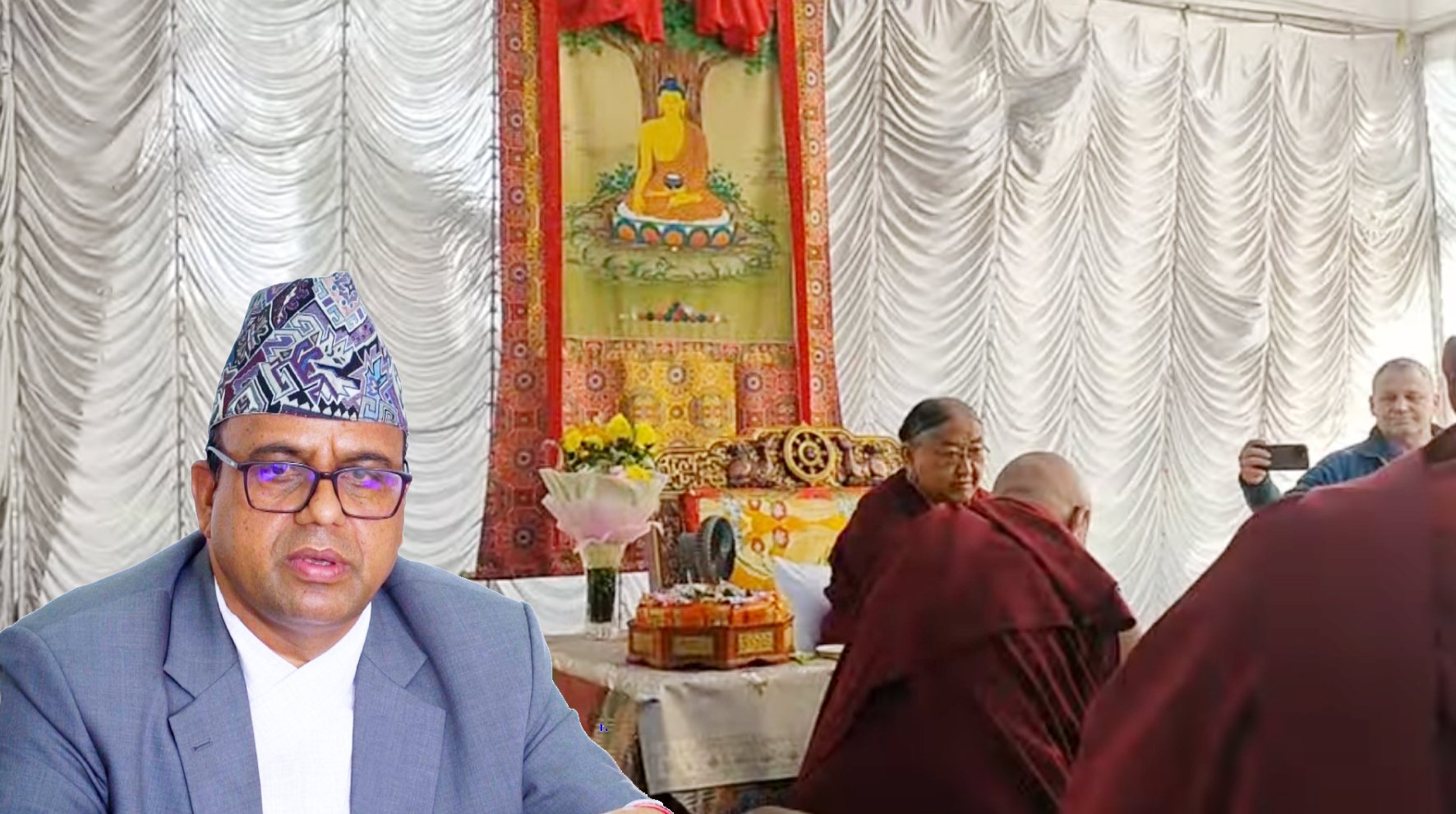 विश्वमा शान्ति फैलाउन बौद्धमार्गीको अतुलनीय योगदानः पर्यटनमन्त्री पाण्डे