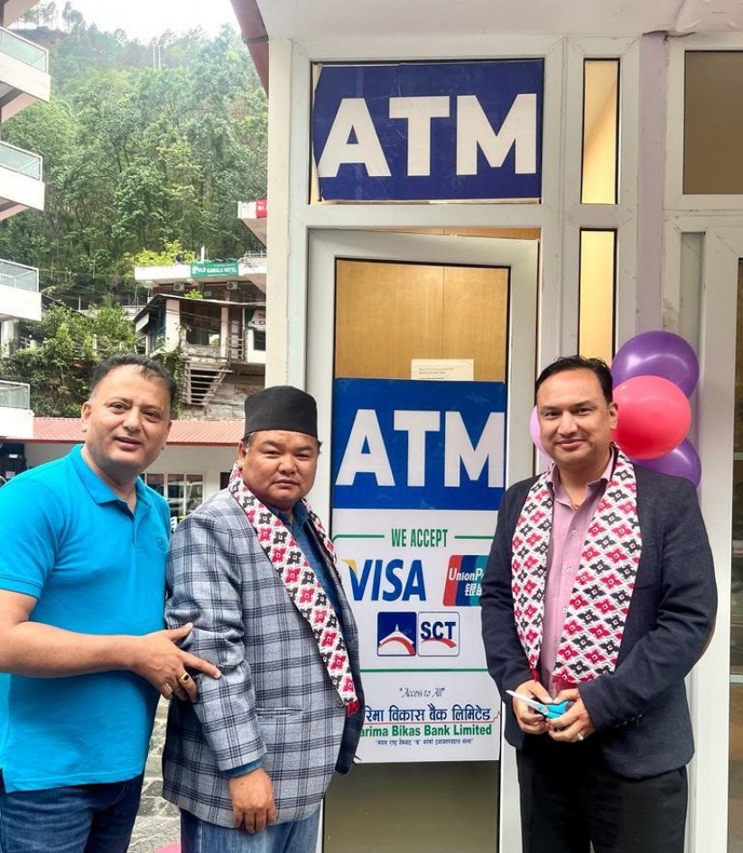 गरिमा बैंकको एक गाउपालिकामा एटीएम सेवा सुचारु