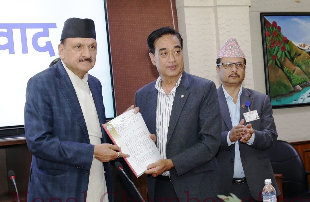 ८ लाख रुपैयाँसम्मको आम्दानीमा कर छुट दिन चेम्बरको सुझाव