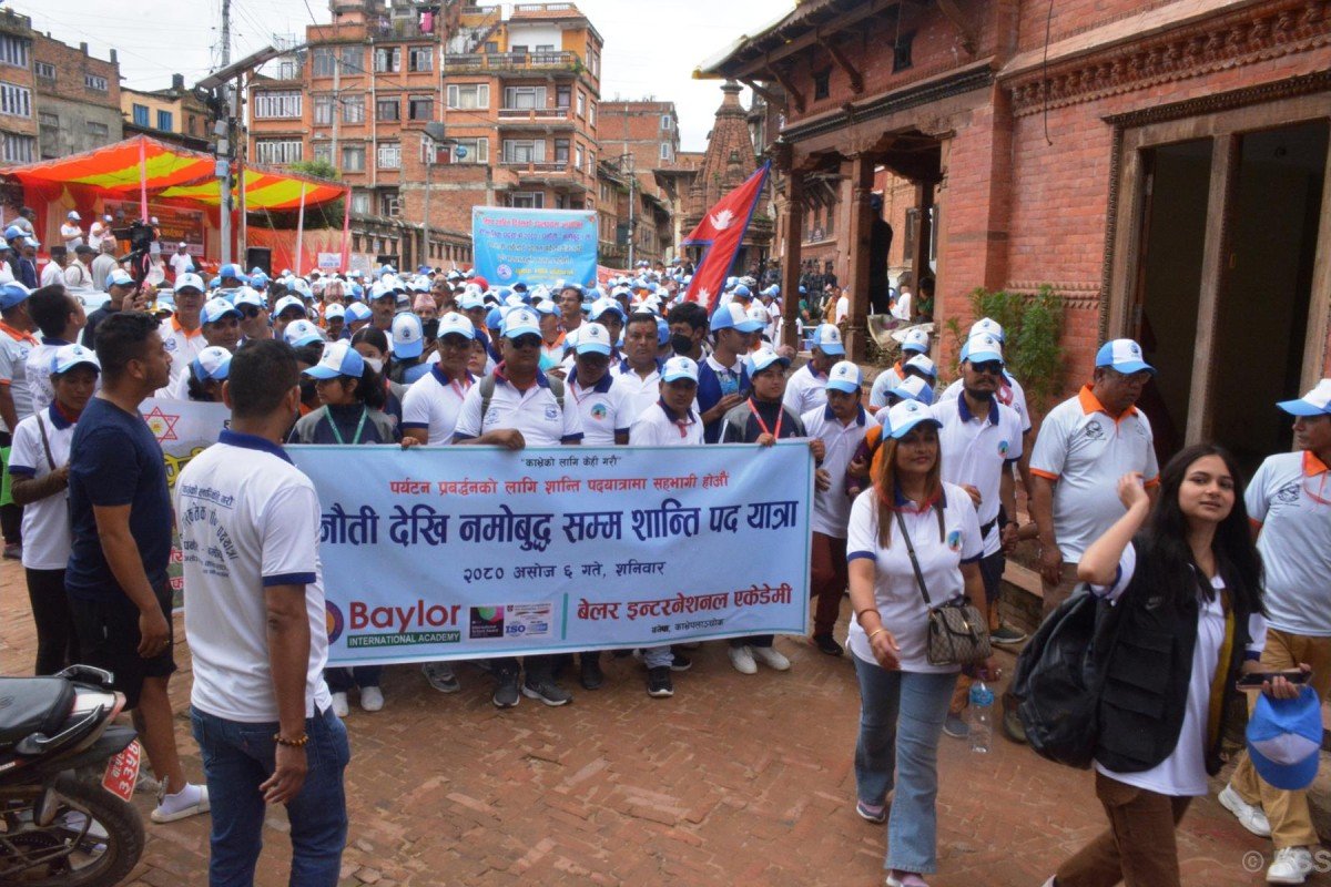 काभ्रेपलाञ्चोकमा सांस्कृतिक शान्ति पदयात्रा सम्पन्न