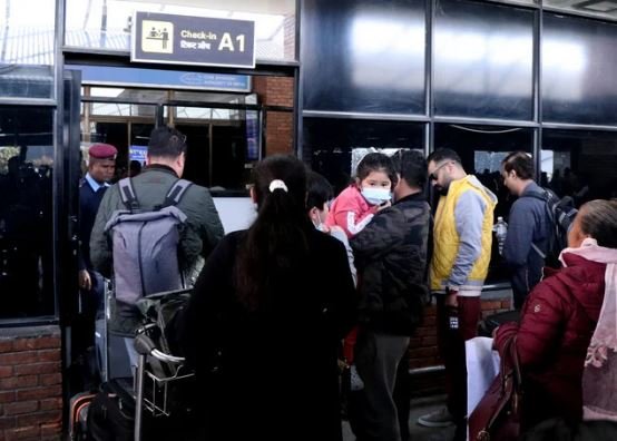 त्रिभुवन अन्तर्राष्ट्रिय विमानस्थलमा यात्रुको अत्यधिक भीड