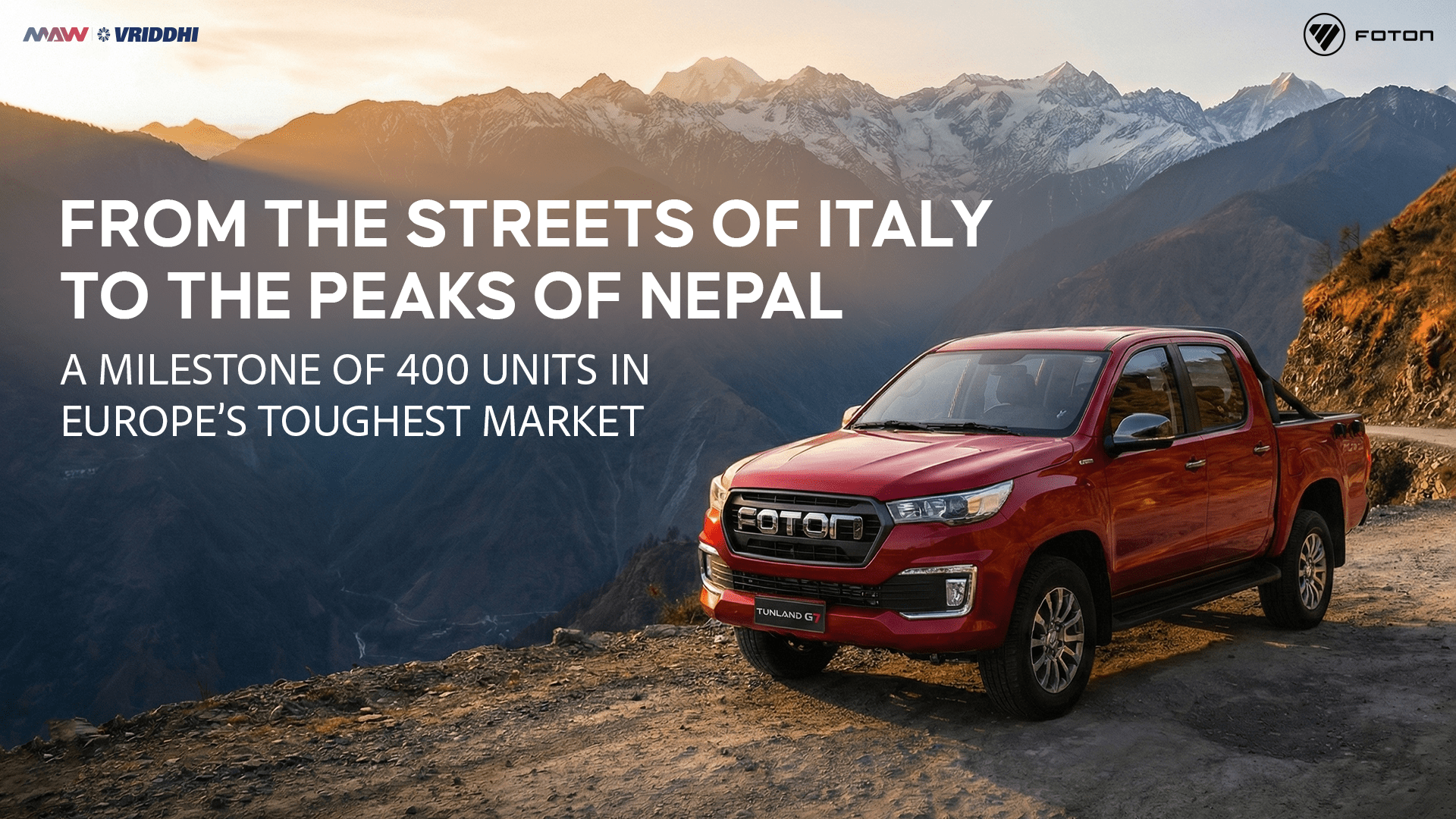 फोटोन टुनल्यान्ड जी सेभेनको विश्वस्तरीय पहिचान, इटालीमा ४ सय युनिटको माइलस्टोन