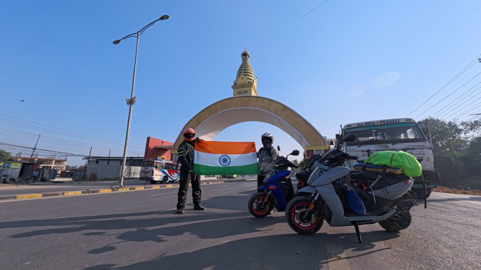 एथरको ६ हजार किमि क्रस कन्ट्री यात्रा, भारत र नेपालको ईभी समुदाय जोड्दै