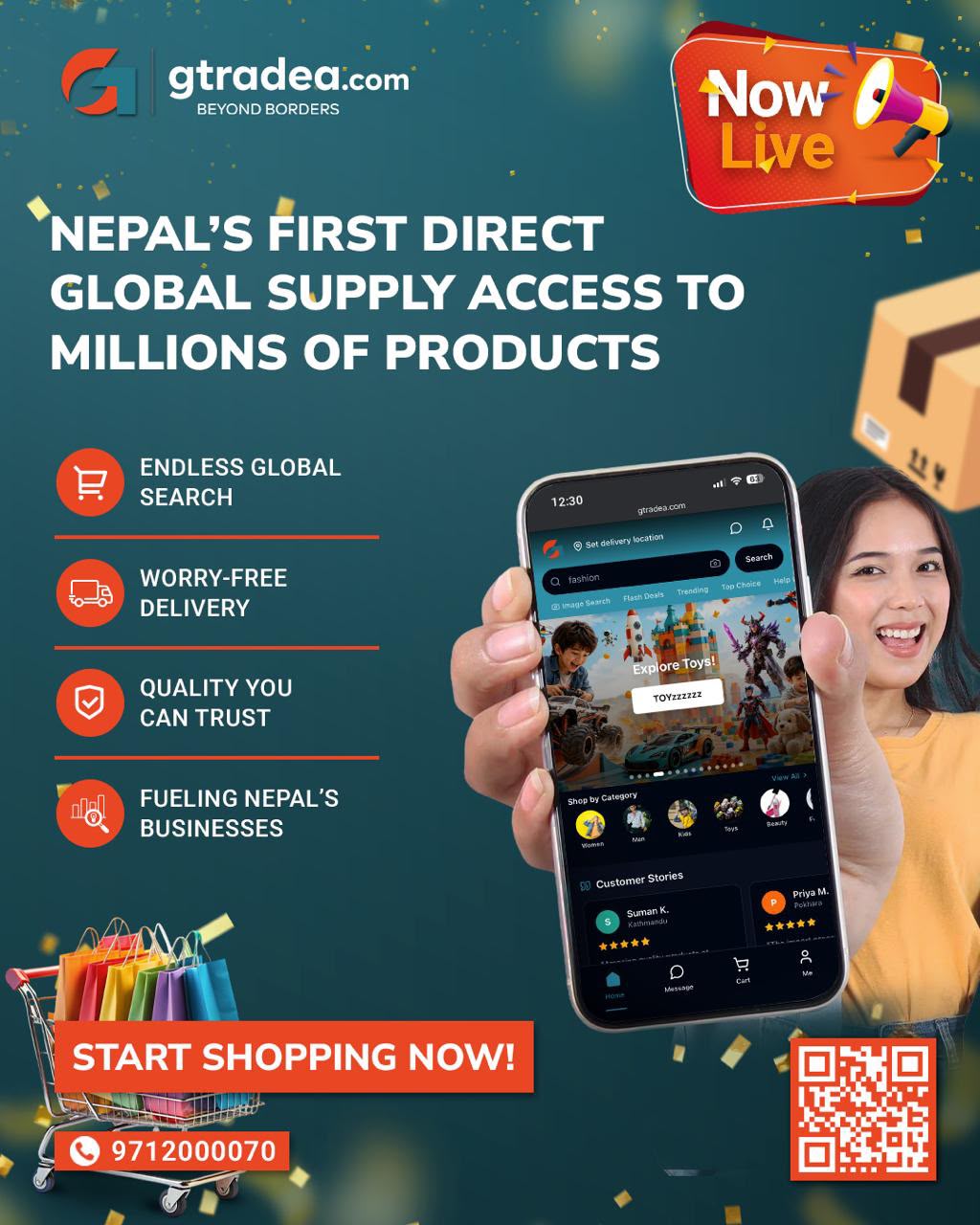 इ-कमर्स प्लेटफर्म gtradea.com औपचारिक रूपमा सञ्चालनमा