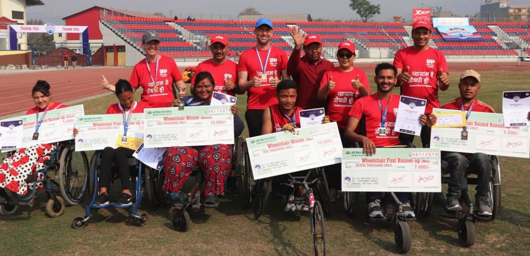 ह्विलचियर दौड विधामा विजेताहरु