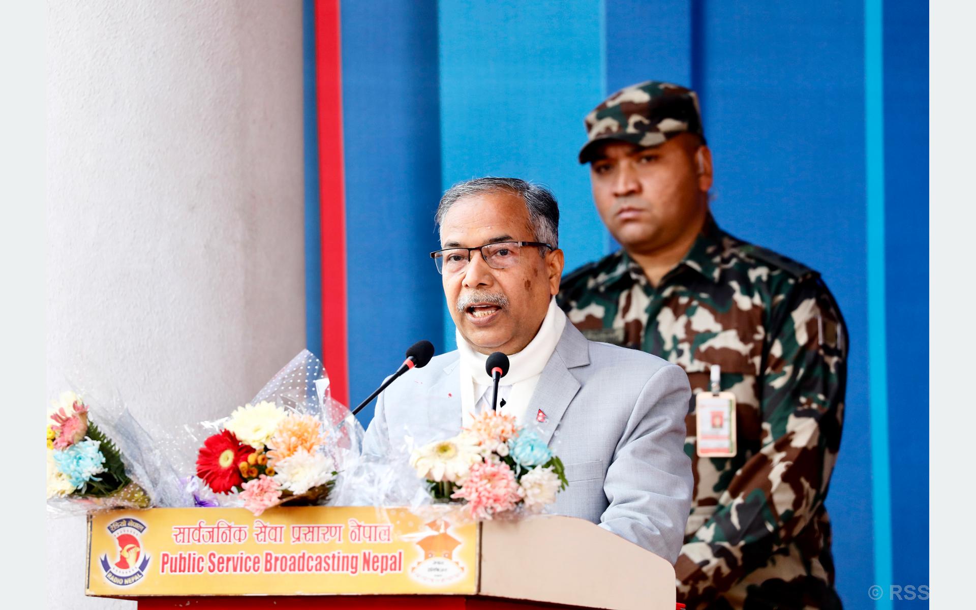 सार्वजनिक प्रसारण संस्थाले सामग्रीको गुणस्तर र प्रभावकारिता बढाउनुपर्छः उपराष्ट्रपति यादव