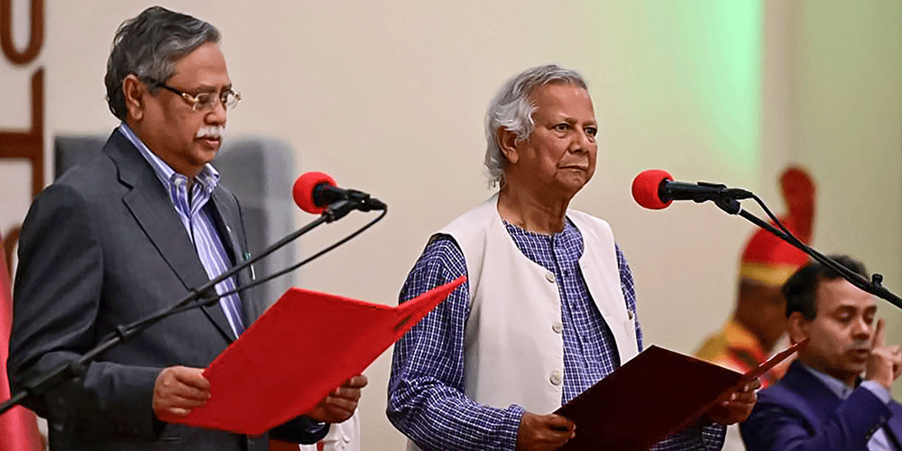 युनुस नेतृत्वको सरकारमा आन्दोलनकारी दुई युवा पनि सहभागि